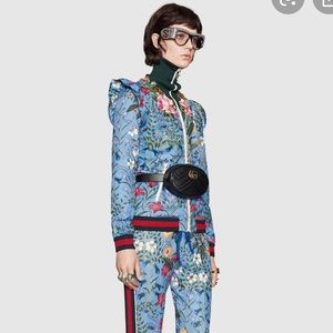 Gucci floral tracksuit.